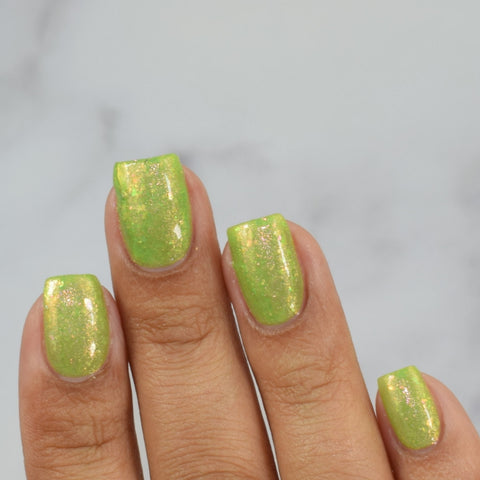 Gold-Green Crystal Chameleon Flakes